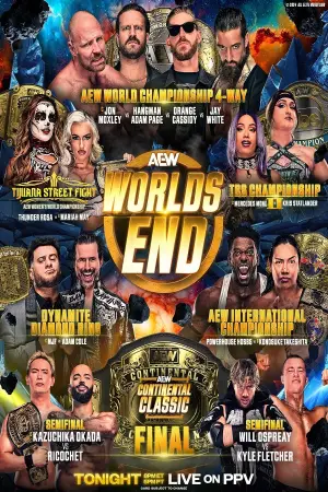 Poster to the movie "AEW Worlds End 2024" #738382