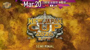 Backdrop to the movie "NJPW New Japan Cup 2026 - Day 11" #794369