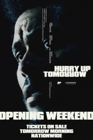 Poster to the movie "Hurry Up Tomorrow" #593960
