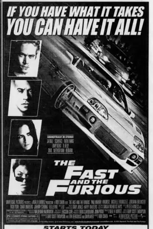 Poster to the movie "The Fast and the Furious" #782432