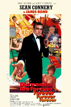 Poster to the movie "Diamonds Are Forever" #683800
