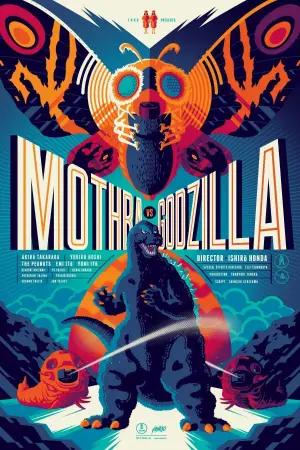 Poster to the movie "Mothra vs. Godzilla" #811413