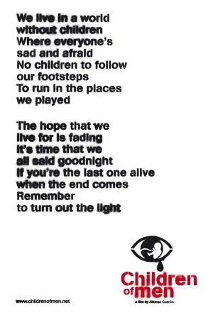 Poster to the movie "Children of Men" #626882