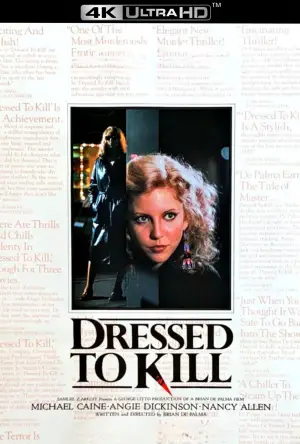 Poster to the movie "Dressed to Kill" #660516