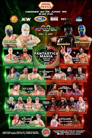 Poster to the movie "CMLL Presenta NJPW Fantastica Mania México 2025" #939628
