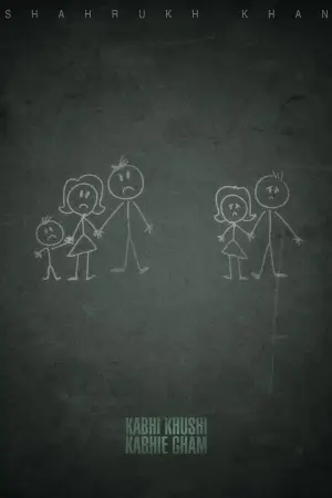 Poster to the movie "Kabhi Khushi Kabhie Gham" #755009