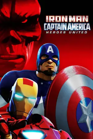 Poster to the movie "Iron Man & Captain America: Heroes United" #129697