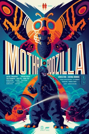 Poster to the movie "Mothra vs. Godzilla" #811412