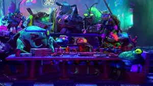 Backdrop to the movie "Teenage Mutant Ninja Turtles: Mutant Mayhem" #622603