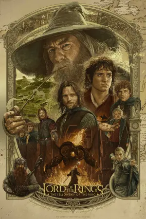Poster to the movie "The Lord of the Rings: The Fellowship of the Ring" #11839