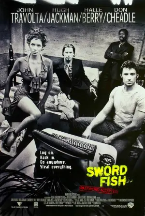 Poster to the movie "Swordfish" #680328
