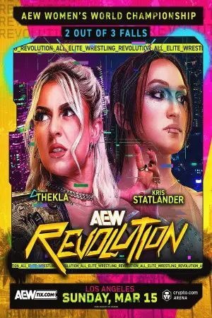 Poster to the movie "AEW Revolution" #768909