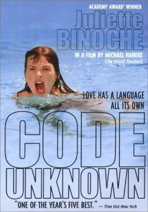 Poster to the movie "Code Unknown" #647290