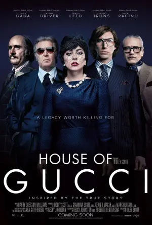 Poster to the movie "House of Gucci" #274787