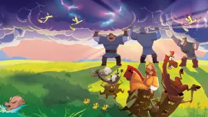 Backdrop to the movie "Три богатыря и свет клином" #619361