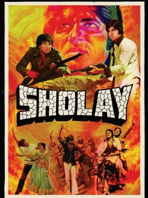 Poster to the movie "Sholay" #148700