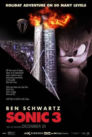 Poster to the movie "Sonic the Hedgehog 3" #552006