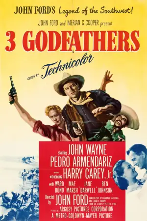 Poster to the movie "3 Godfathers" #693518