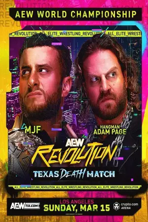 Poster to the movie "AEW Revolution" #768908