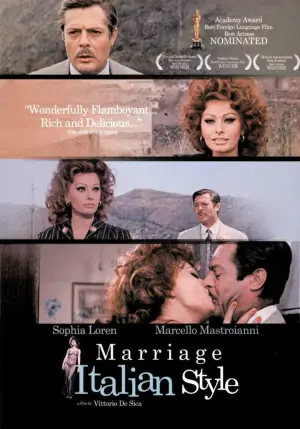 Poster to the movie "Marriage Italian Style" #754753