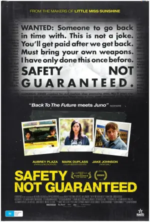 Poster to the movie "Safety Not Guaranteed" #263079