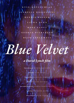 Poster to the movie "Blue Velvet" #845942