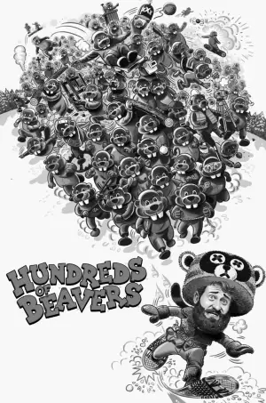 Poster to the movie "Hundreds of Beavers" #756309