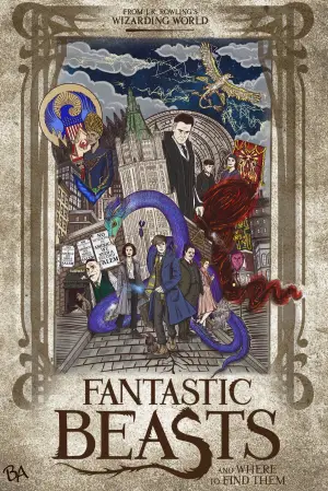Poster to the movie "Fantastic Beasts and Where to Find Them" #771110