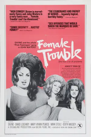 Poster to the movie "Female Trouble" #818238