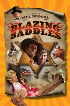 Poster to the movie "Blazing Saddles" #687609