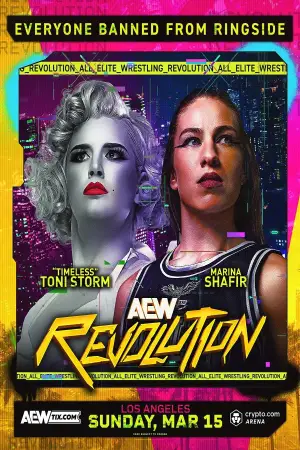 Poster to the movie "AEW Revolution" #768906