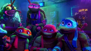 Backdrop to the movie "Teenage Mutant Ninja Turtles: Mutant Mayhem" #622588