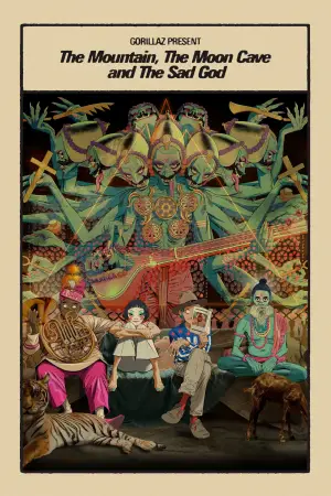 Movie poster "Gorillaz Present: The Mountain, The Moon Cave and The Sad God"
