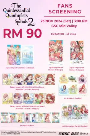 Poster to the movie "The Quintessential Quintuplets Movie" #749433