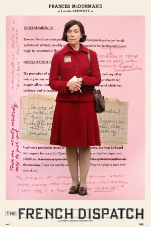 Poster to the movie "The French Dispatch" #654965