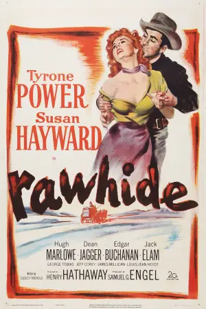Poster to the movie "Rawhide" #644470