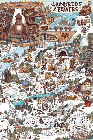 Poster to the movie "Hundreds of Beavers" #756306