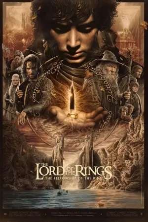 Poster to the movie "The Lord of the Rings: The Fellowship of the Ring" #11815