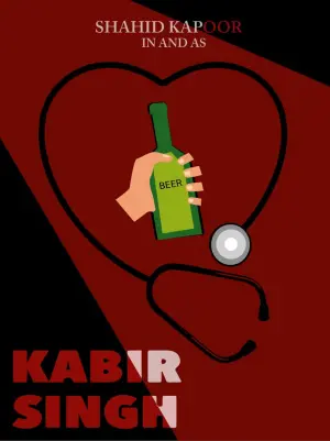 Movie poster "Kabir Singh"