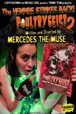 Movie poster "Poultrygeist 2: Dawn of the Chicken Dead"