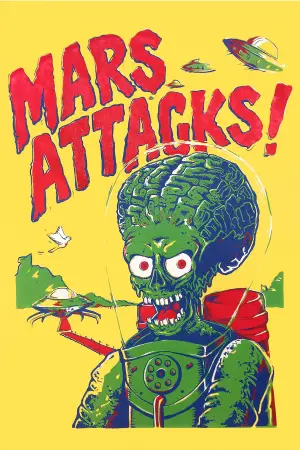 Poster to the movie "Mars Attacks!" #650614