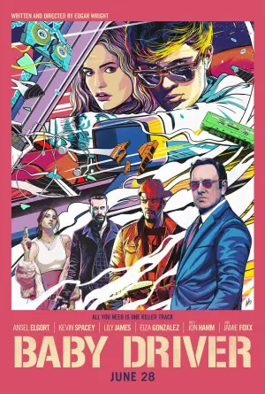 Poster to the movie "Baby Driver" #582635