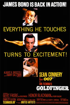 Poster to the movie "Goldfinger" #222861
