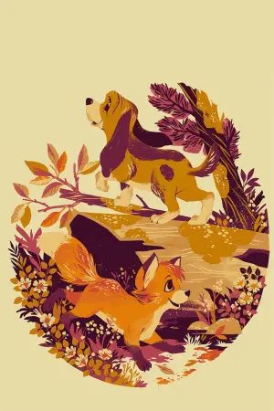 Poster to the movie "The Fox and the Hound" #675995