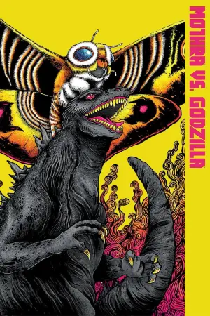 Poster to the movie "Mothra vs. Godzilla" #811396