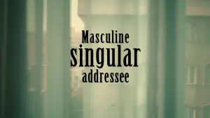Backdrop to the movie "Masculine singular addressee" #544122