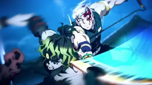 Backdrop to the movie "Demon Slayer: Kimetsu no Yaiba - Entertainment District Decisive Battle Arc" #724254