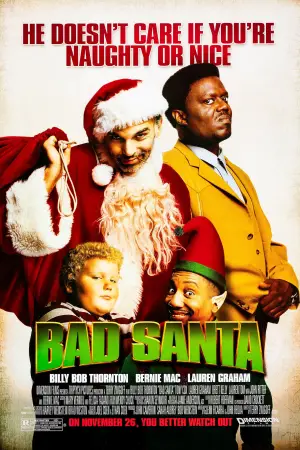Poster to the movie "Bad Santa" #721681
