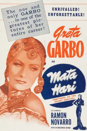 Poster to the movie "Mata Hari" #718536