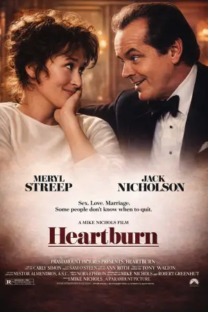 Poster to the movie "Heartburn" #621739